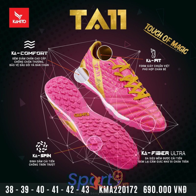 Kamito TA11 Màu Hồng