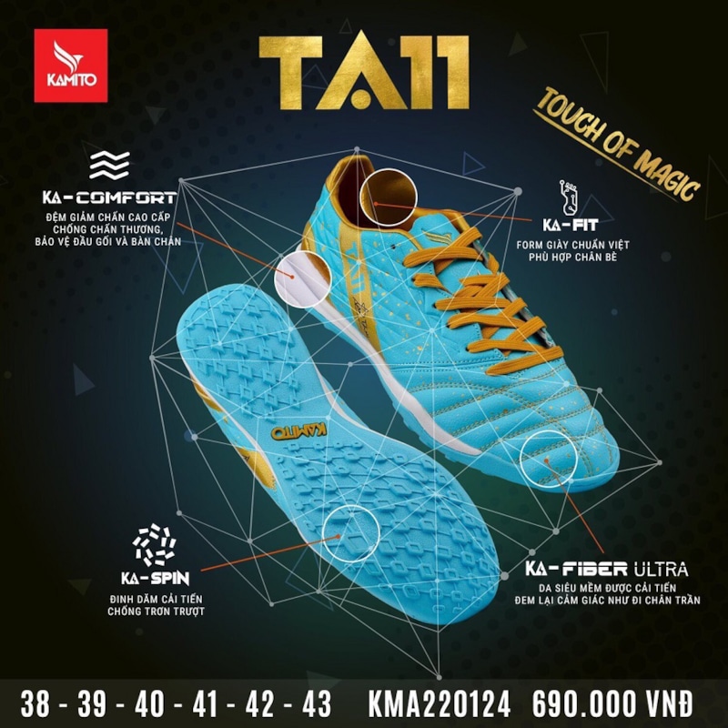 Kamito TA11 Màu Xanh Ngọc