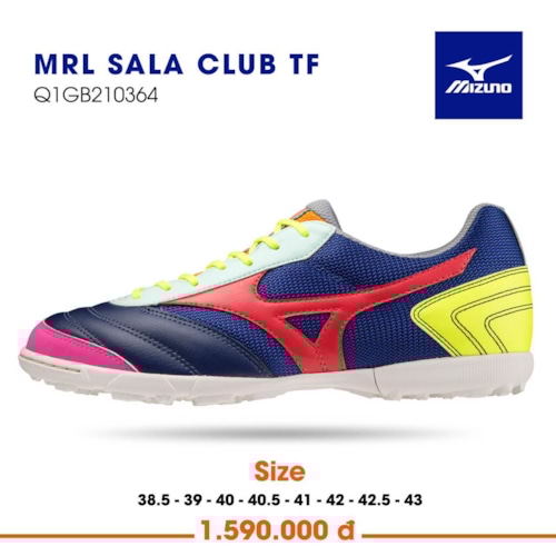 Mizuno Mrl Sala Club Q1GB210364 Xanh Đỏ Trắng