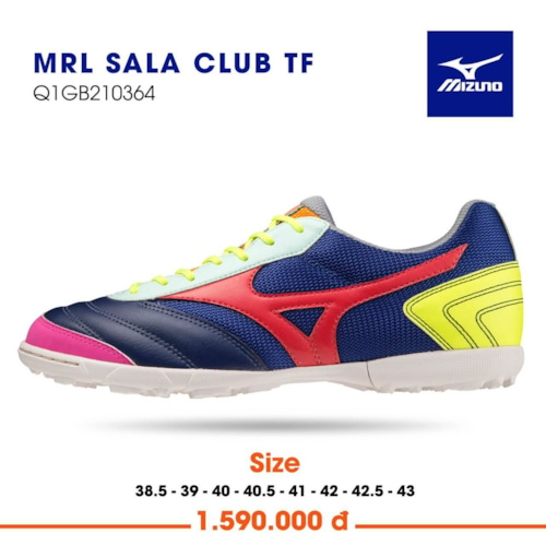 Mizuno Mrl Sala Club Q1GB210364 Xanh Đỏ Trắng