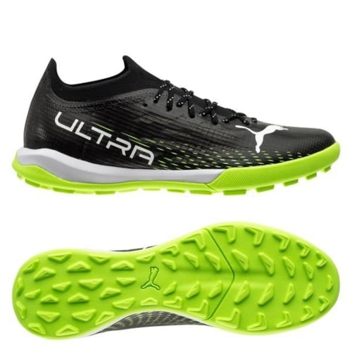 PUMA Ultra 1.3 Pro Cage TT Under The Lights - PUMA Black/PUMA White/Green Glare