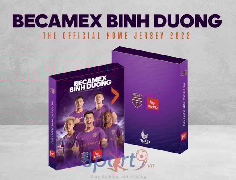 KAMITO [OFFICIAL]  ÁO ĐẤU CLB BECAMEX BÌNH DƯƠNG 2022 TÍM
