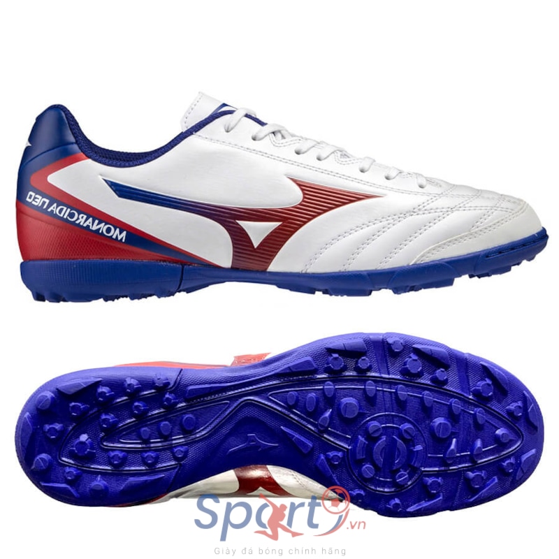 Mizuno Monarcida Neo Sala Select TF Q1GB212262 - Trắng Đỏ Xanh