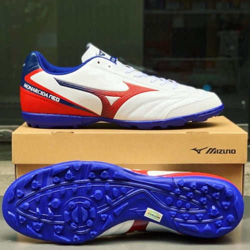 Mizuno Monarcida Neo Sala Select TF Q1GB212262 - Trắng Đỏ Xanh