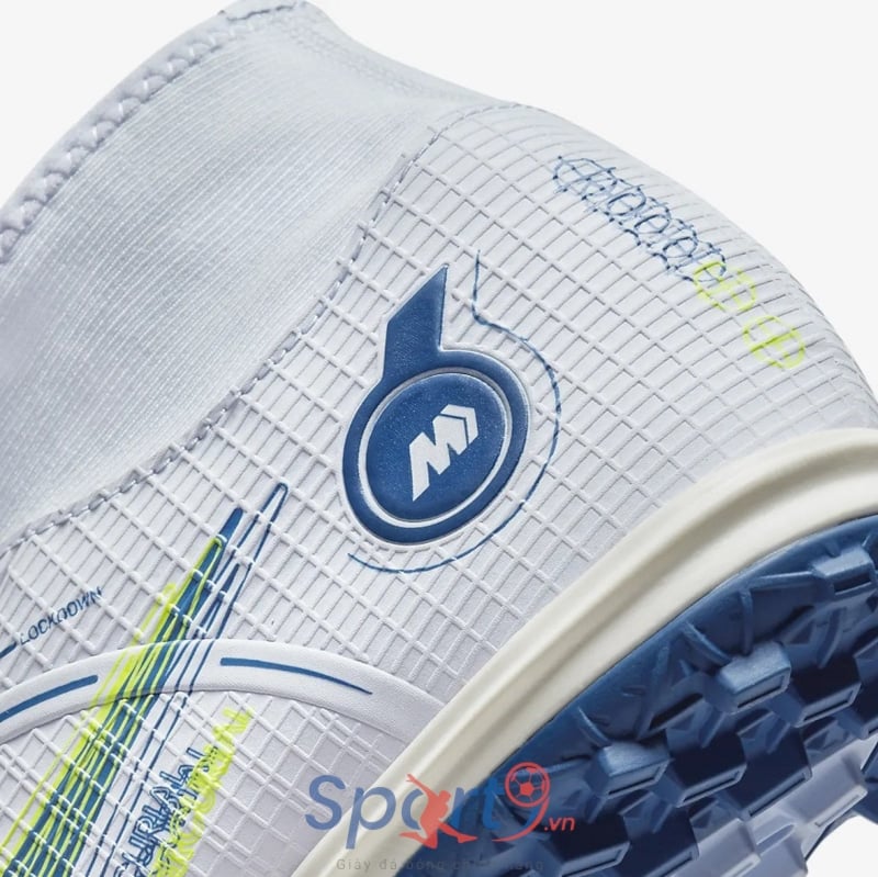 Nike Mercurial Superfly 8 Academy TF - Trắng/Xanh - DJ2878-054