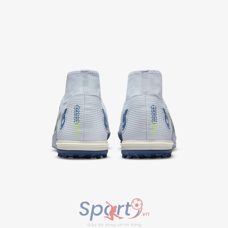 Nike Mercurial Superfly 8 Academy TF - Trắng/Xanh - DJ2878-054