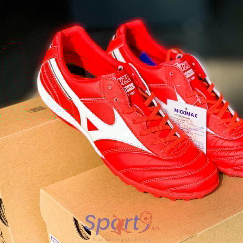 Mizuno Morelia TF - Q1GB210160 - Đỏ Trắng