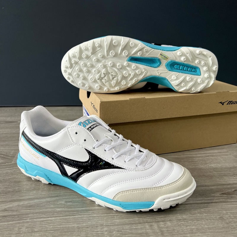 Mizuno Morelia Sala Classic TF - Q1GB220209 - Trắng/Đen/Xanh