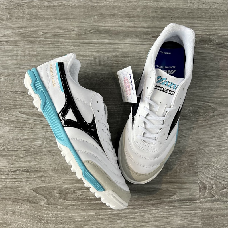 Mizuno Morelia Sala Classic TF - Q1GB220209 - Trắng/Đen/Xanh