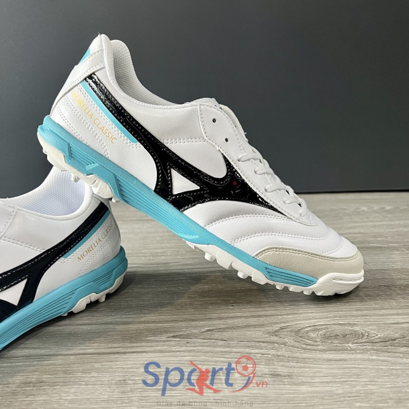 Mizuno Morelia Sala Classic TF - Q1GB220209 - Trắng/Đen/Xanh