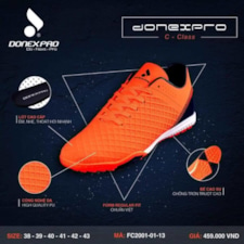 Giày đá bóng Donexpro C-Class FC2001-01-13 - Cam Đen