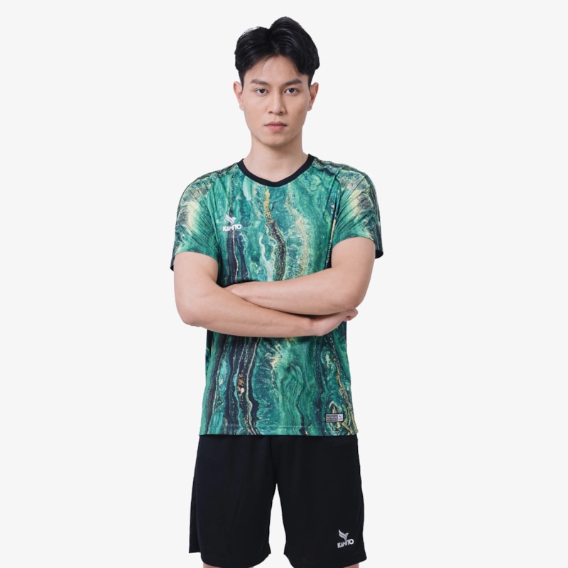 BỘ QUẦN ÁO BÓNG ĐÁ KAMITO LIGHTNING MÀU XANH RÊU-ĐEN