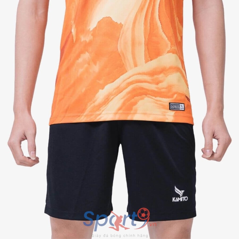 BỘ QUẦN ÁO BÓNG ĐÁ KAMITO TORNADO MÀU CAM ĐEN 