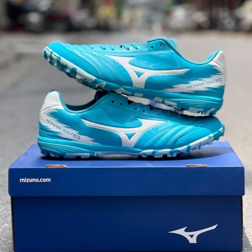 Mizuno Monarcida Neo Sala Pro TF - Q1GB212123 - Xanh Ngọc/Trắng