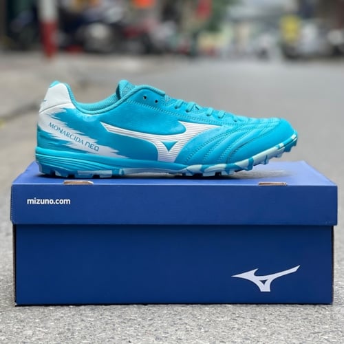 Mizuno Monarcida Neo Sala Pro TF - Q1GB212123 - Xanh Ngọc/Trắng