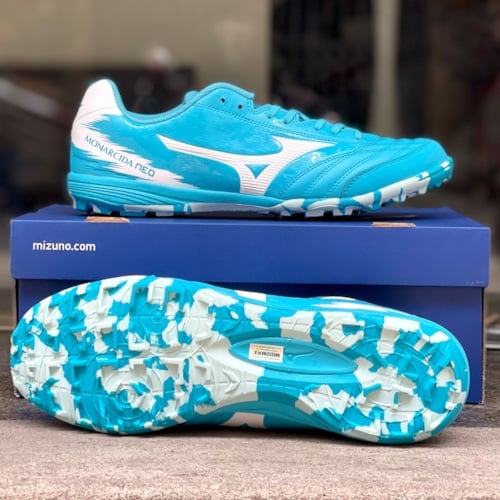 Mizuno Monarcida Neo Sala Pro TF - Q1GB212123 - Xanh Ngọc/Trắng