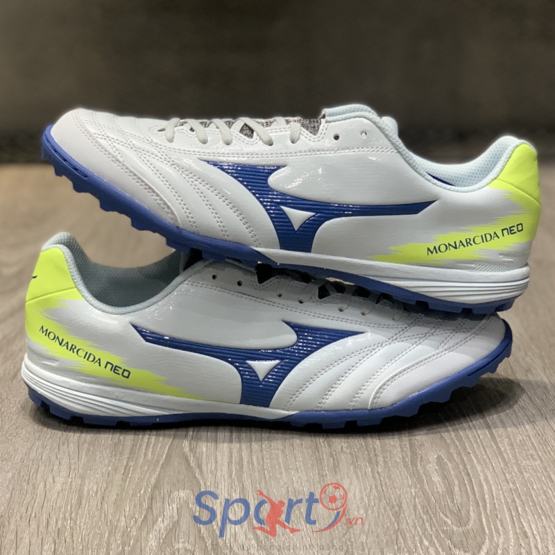 Mizuno Monarcida Neo Sala Pro TF - Q1GB222127 - Trắng/Xanh/Vàng