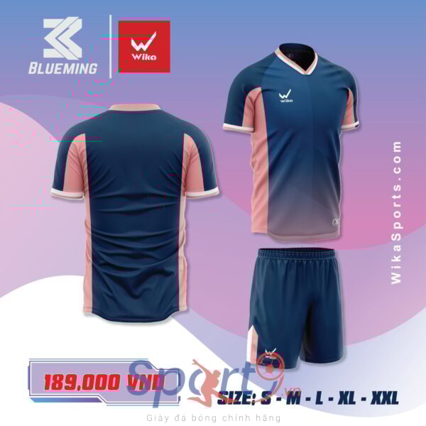 BỘ QUẦN ÁO BÓNG ĐÁ WIKA BLUEMING MÀU NAVY