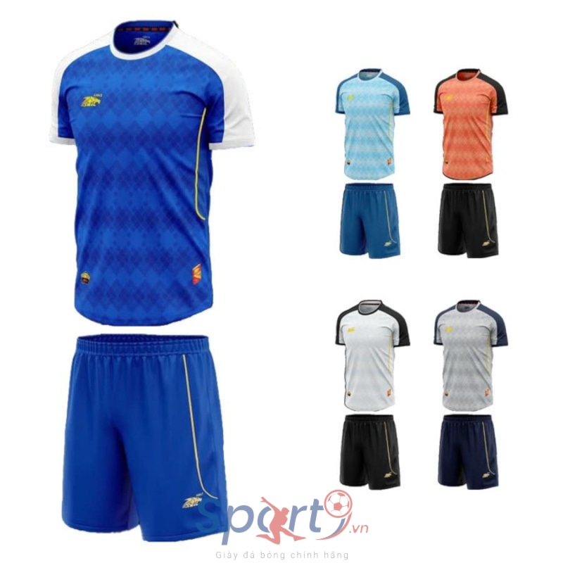 BỘ QUẦN ÁO BÓNG ĐÁ RIKI GOLDEN - MÀU THIÊN THANH