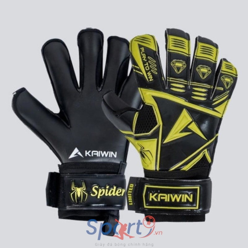 Găng tay thủ môn Kaiwin Spider 2022 - Màu Đen	