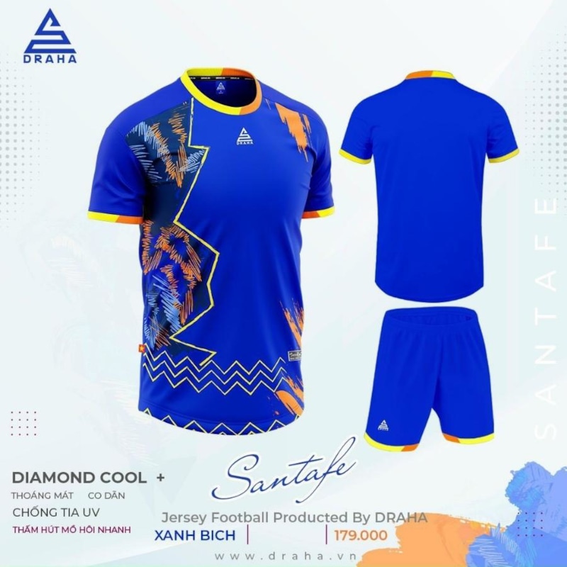 BỘ QUẦN ÁO BÓNG ĐÁ DRAHA SANTAFE