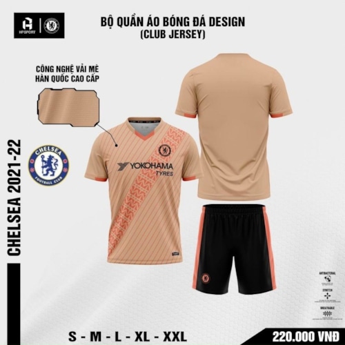 BỘ QUẦN ÁO BÓNG ĐÁ CHELSEA 2021-22 MÀU CAM