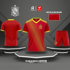 BỘ QUẦN ÁO BÓNG ĐÁ SPAIN 2022-23 MÀU ĐỎ