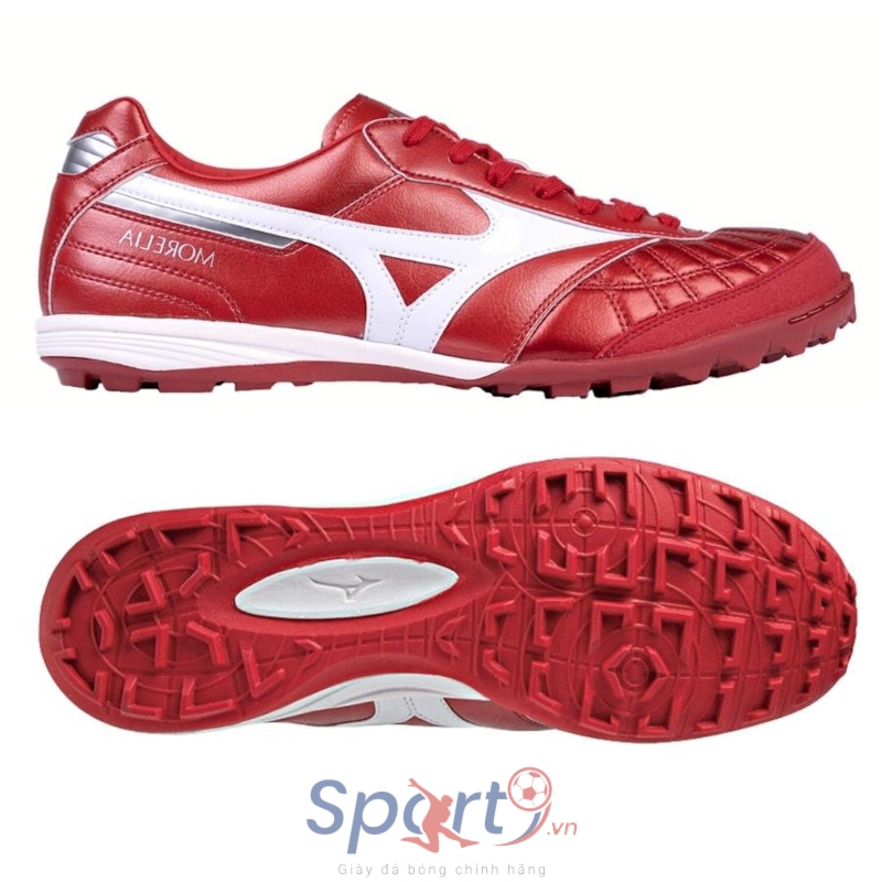 Mizuno Morelia Sala Japan TF - Q1GB220060 - Đỏ Trắng	