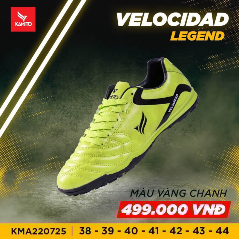 Kamito Velocidad Legend - KMA220730 - Màu Vàng Chanh
