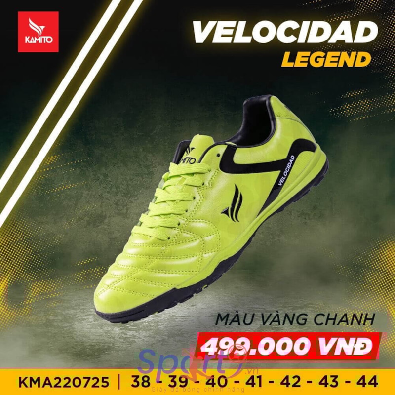 Kamito Velocidad Legend - KMA220730 - Màu Vàng Chanh