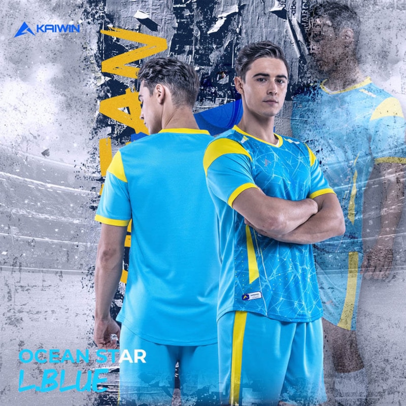 BỘ QUẦN ÁO BÓNG ĐÁ KAIWIN OCEAN STAR MÀU ĐEN	