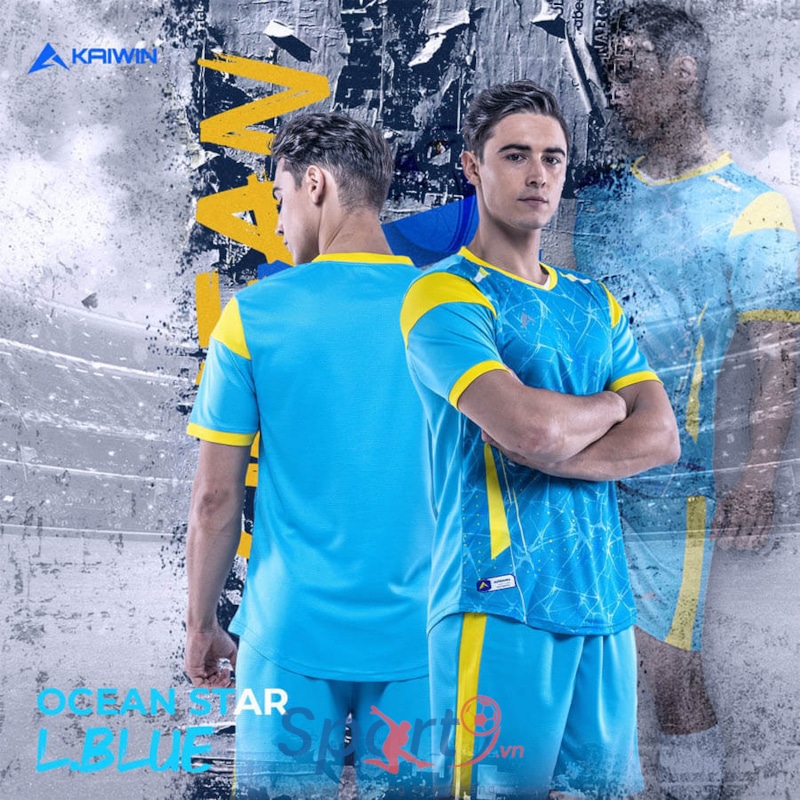 BỘ QUẦN ÁO BÓNG ĐÁ KAIWIN OCEAN STAR MÀU XANH