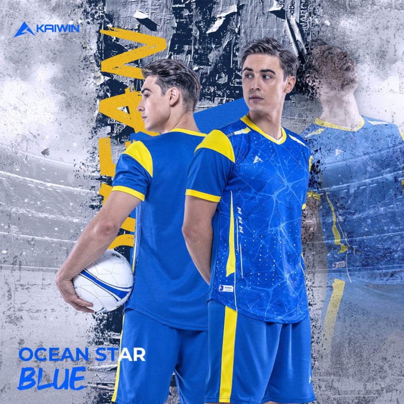 BỘ QUẦN ÁO BÓNG ĐÁ KAIWIN OCEAN STAR MÀU XANH