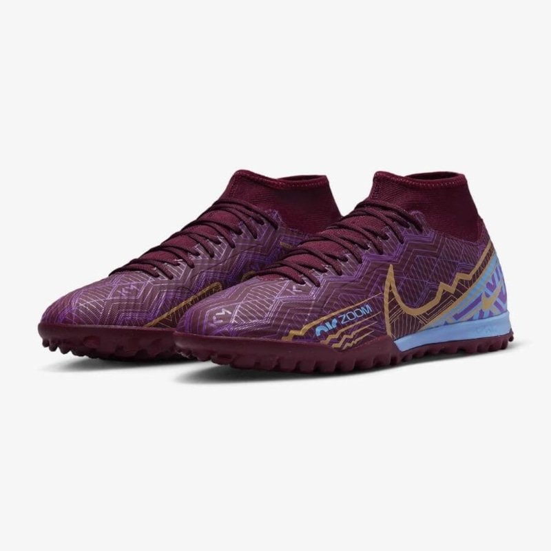 Nike Zoom Mercurial Superfly 9 Academy KM TF - DO9347-694 - Tím/Xanh