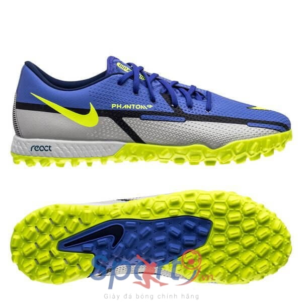 Nike Phantom GT 2 Pro TF Football Recharge - DC0768-570 - Xanh/Xám