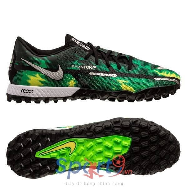 Nike Phantom GT 2 Pro TF Shockwave - DM0735-003 - Đen/Xanh Lá