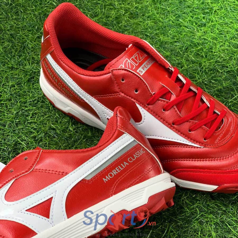 Mizuno Morelia Sala Classic TF - Q1GB220260 - Đỏ Trắng
