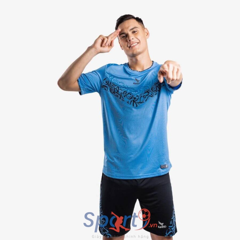 BỘ QUẦN ÁO BÓNG ĐÁ WONCUP MÀU XANH BIỂN