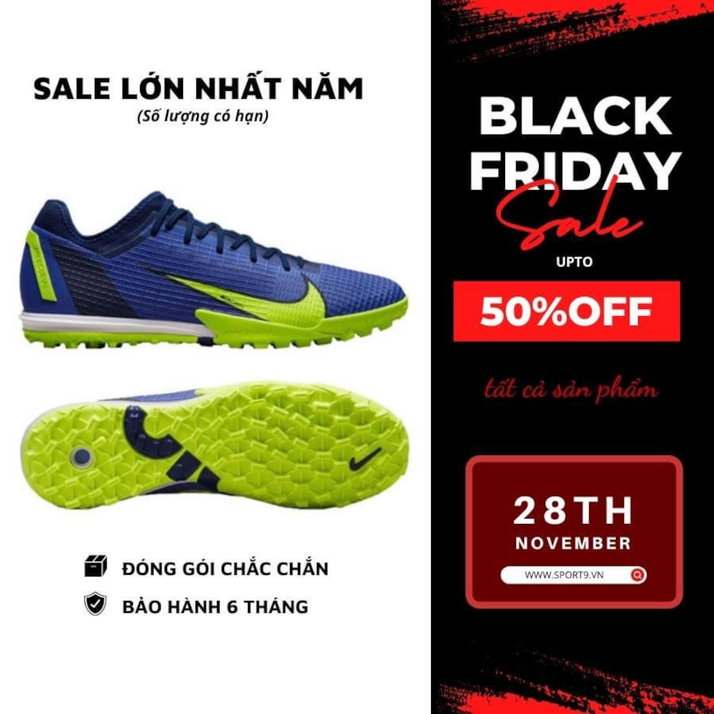Nike Mercurial Zoom Vapor 14 Pro TF Football Recharge - CV1001-574 - Tím/Xanh Dạ Quang