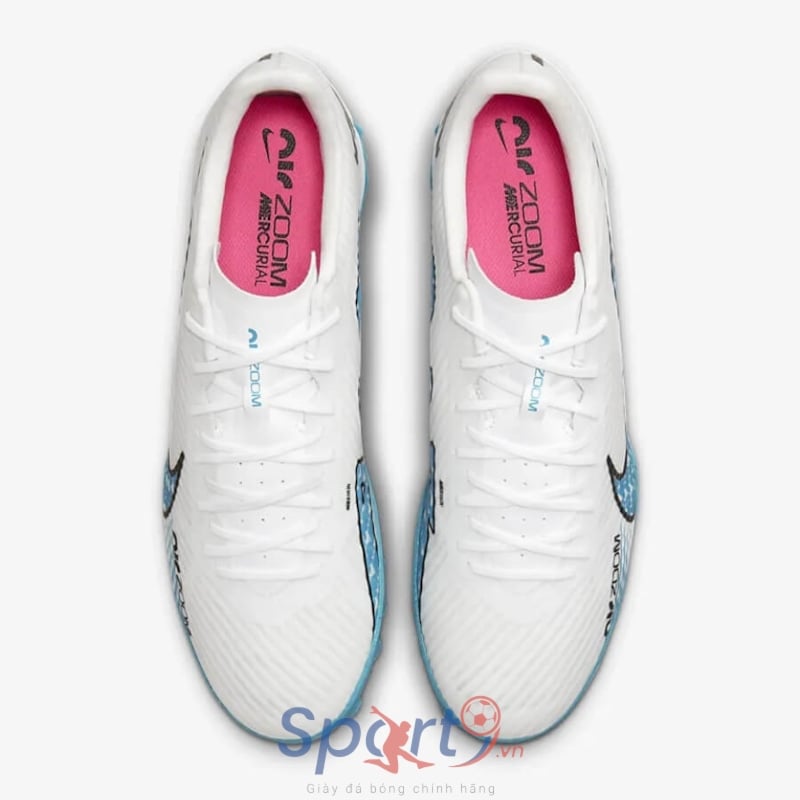 Nike Air Zoom Mercurial Vapor 15 Academy TF - DJ5635-146 - Trắng/Xanh
