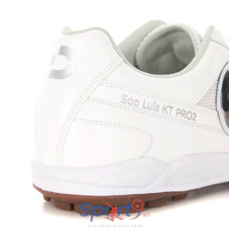 Giày đá bóng cỏ nhân tạo Desporte Sao Luis KT Pro II - DS1935 - Trắng/Nâu