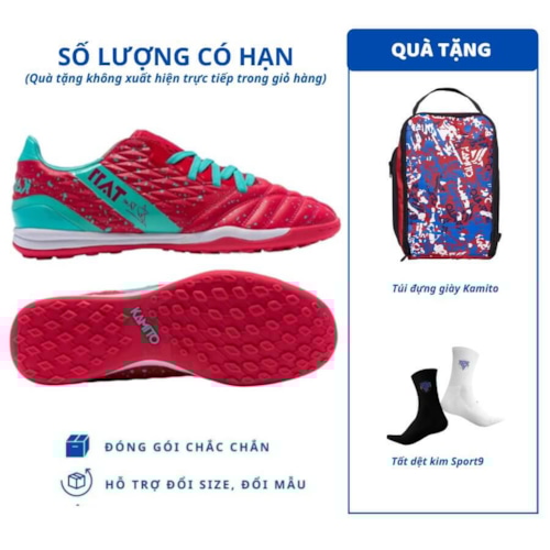Kamito TA11 Pro Đỏ hồng/Xanh ngọc