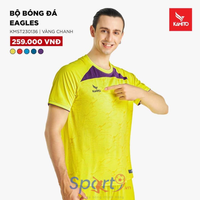 BỘ QUẦN ÁO BÓNG ĐÁ KAMITO EAGLES MÀU VÀNG