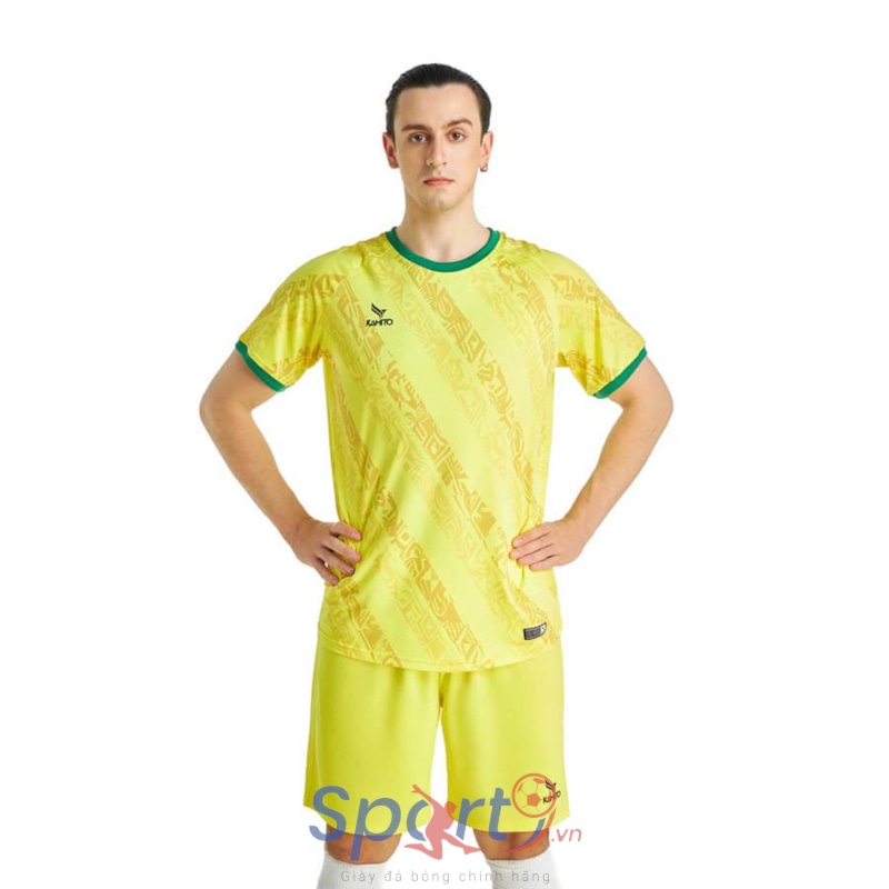 BỘ QUẦN ÁO BÓNG ĐÁ THI ĐẤU CÂU LẠC BỘ HÒA BÌNH 2023 MÀU VÀNG
