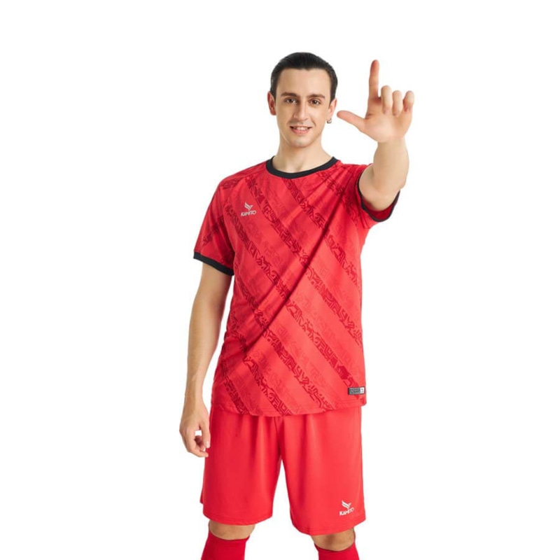BỘ QUẦN ÁO BÓNG ĐÁ THI ĐẤU CÂU LẠC BỘ HÒA BÌNH 2023 MÀU ĐỎ