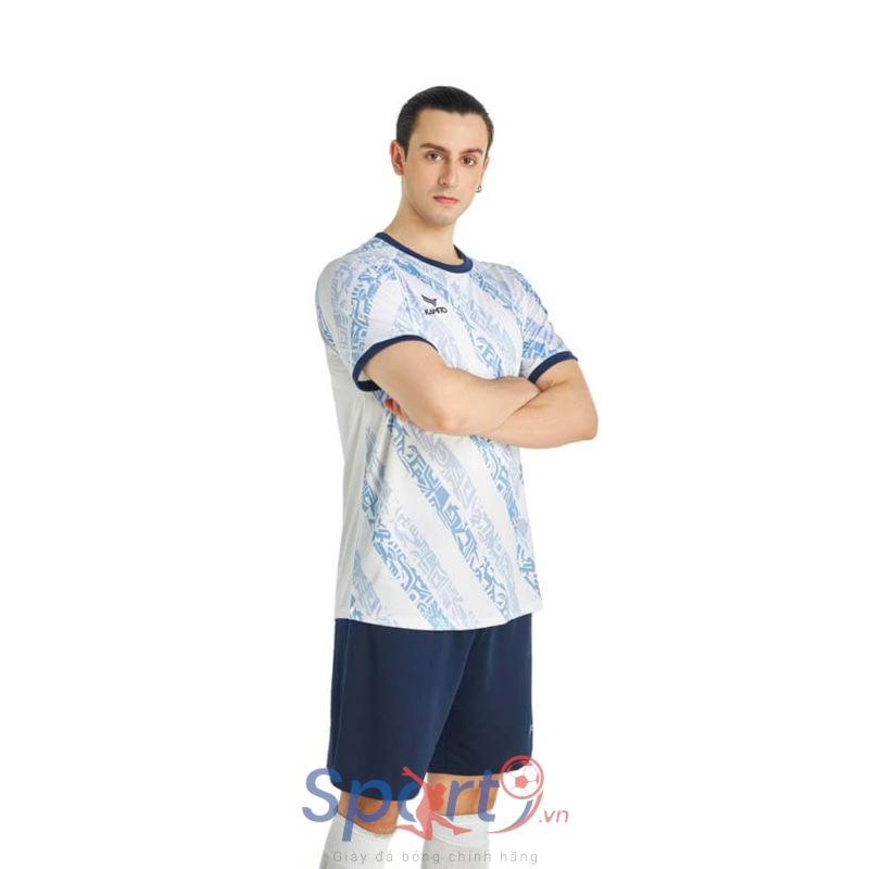 BỘ QUẦN ÁO BÓNG ĐÁ THI ĐẤU CÂU LẠC BỘ HÒA BÌNH 2023 MÀU TRẮNG