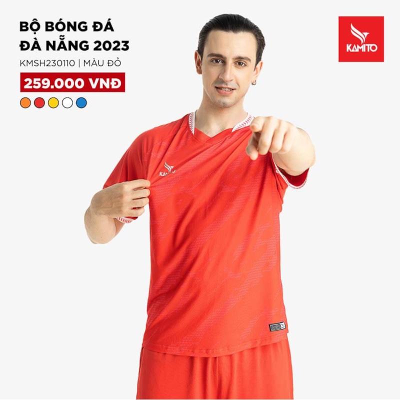 BỘ QUẦN ÁO BÓNG ĐÁ THI ĐẤU CÂU LẠC BỘ SHB ĐÀ NẴNG MÀU ĐỎ