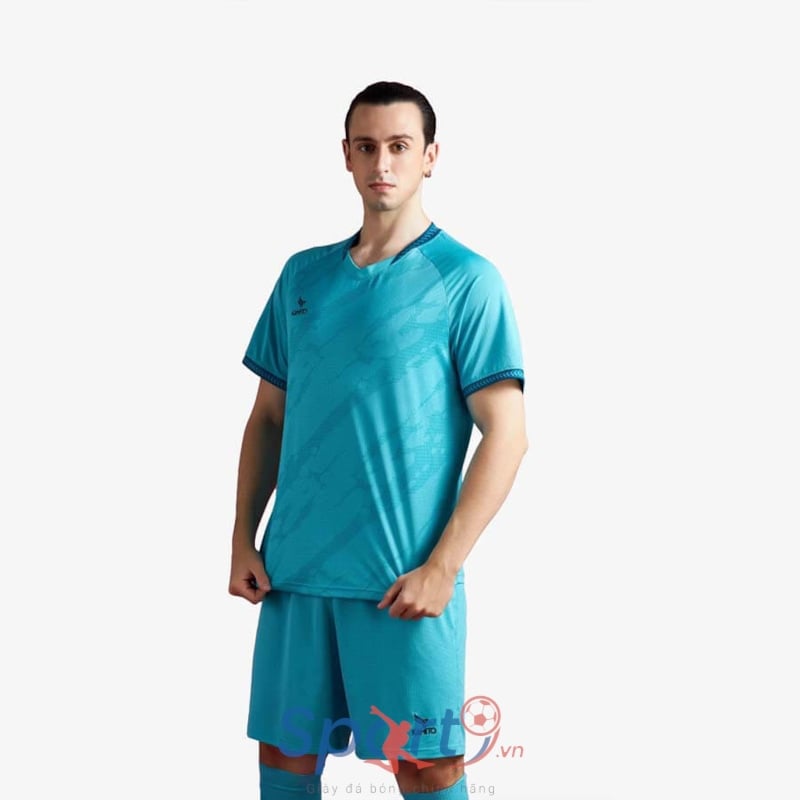 BỘ QUẦN ÁO BÓNG ĐÁ THI ĐẤU CÂU LẠC BỘ SHB ĐÀ NẴNG MÀU XANH LƠ