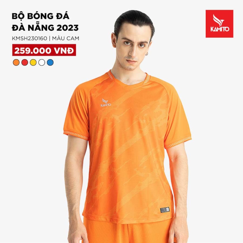 BỘ QUẦN ÁO BÓNG ĐÁ THI ĐẤU CÂU LẠC BỘ SHB ĐÀ NẴNG MÀU CAM