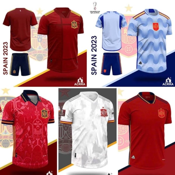 BỘ QUẦN ÁO BÓNG ĐÁ ĐỘI TUYỂN QUỐC GIA TÂY BAN NHA 2023